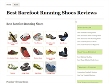Tablet Screenshot of barefootrunningshoes.org